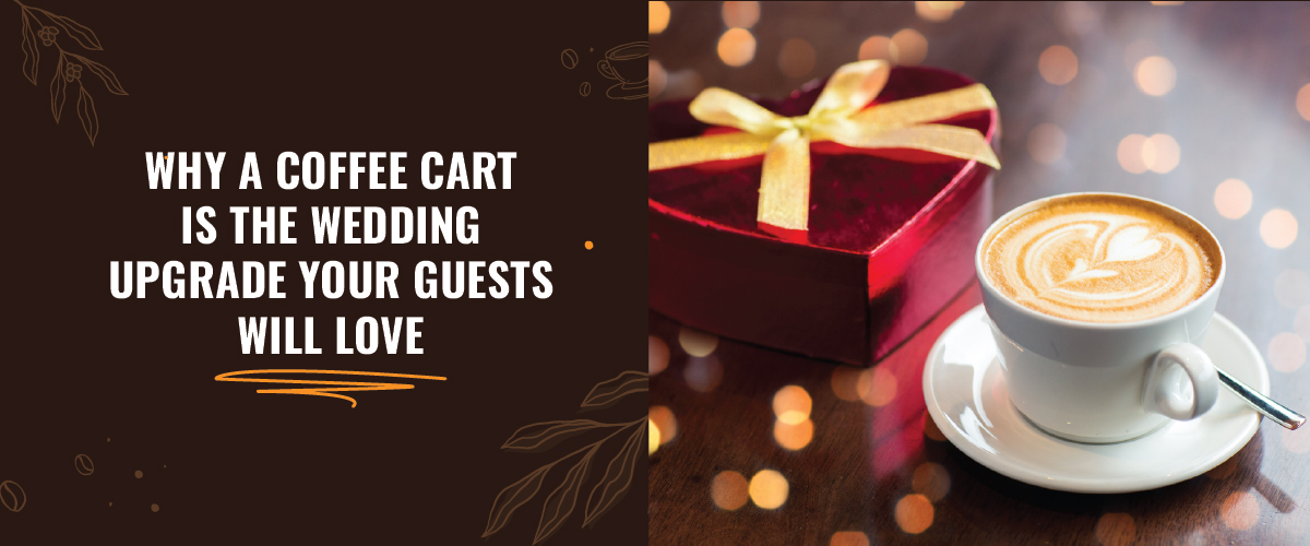 Wedding coffee cart